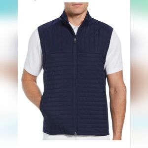Ben Hogan,NWT, Mixed Stitch Insulated  Vest, XXL,  Blue Heather